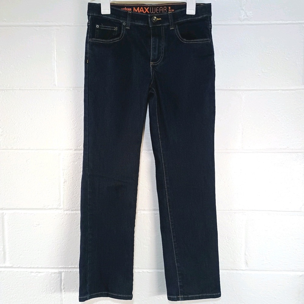Urban Up Pipeline Big Boy Jean 16 Slim Straight 29x28 Dark Blue Adjustable Waist
